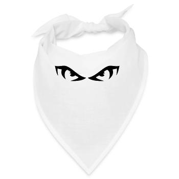 augen - Bandana - Weiß - Vorne