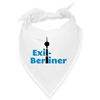 Berlin - Exil-Berliner - Bandana - Weiß - Vorne
