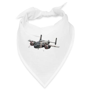 B-25 Bomber - Bandana - Weiß - Vorne