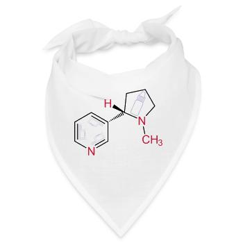 Vaping Nikotin-Nicotine - Bandana - Weiß - Vorne