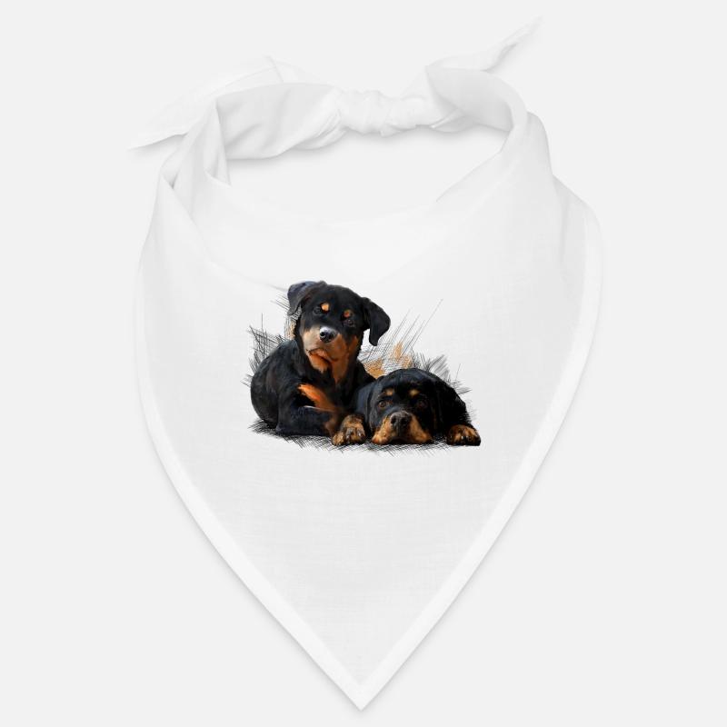Welpen - Bandana - Weiß