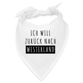 Ich will zurück nach Westerland - Bandana - Weiß - Vorne