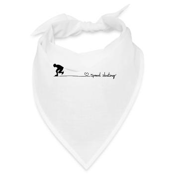 speed skating - Bandana - Weiß - Vorne