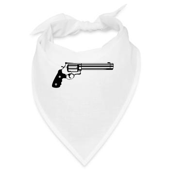 Pistole - Bandana - Weiß - Vorne
