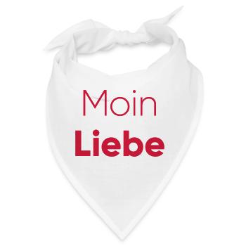 Liebe ist stärker als Hass - Bandana - Weiß - Vorne