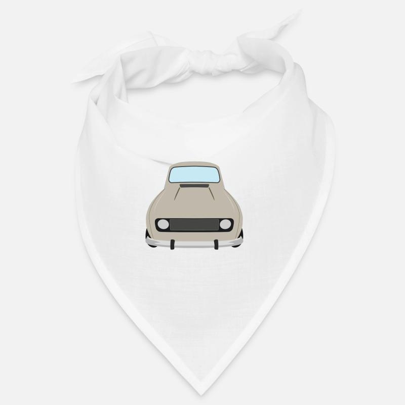 4L beige - Bandana - blanc