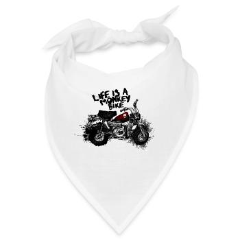 Monkey Bike - Bandana - Weiß - Vorne