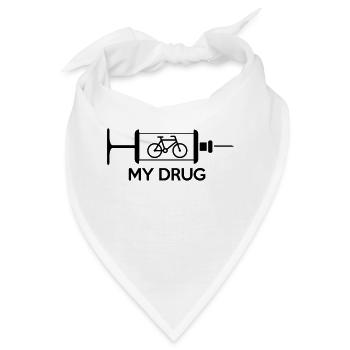 my drug - Bandana - Weiß - Vorne