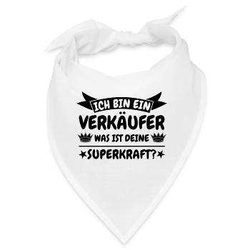 Verkäufer - Bandana - Weiß - Vorne