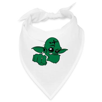 Troll - Bandana - Weiß - Vorne