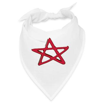 Pentagramm pentagram design, wicca shop - Bandana - Weiß - Vorne