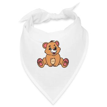 Süsser Bär - Bandana - Weiß - Vorne
