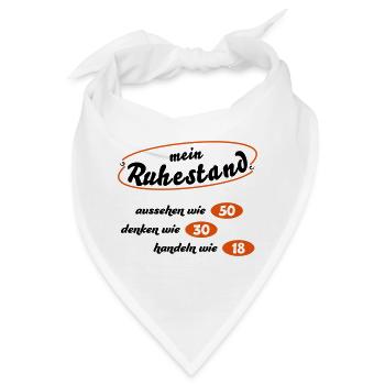 Rentner - Bandana - Weiß - Vorne
