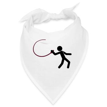 M8 mit Peitsche - Bandana - Weiß - Vorne