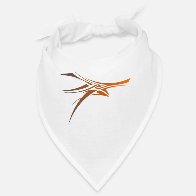 TeeCust n°5 orange - Bandana - blanc