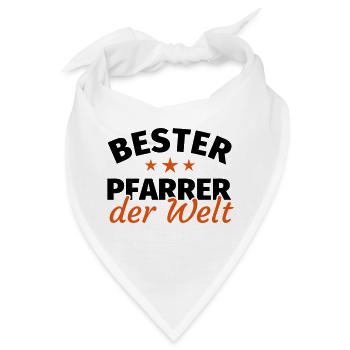 Geschenk Pfarrer - Bandana - Weiß - Vorne