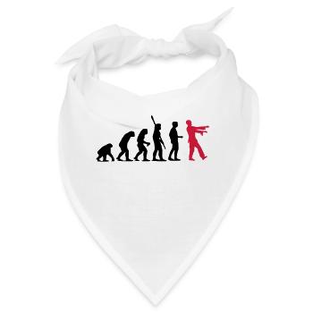Zombie Evolution (zweifarbig) - Bandana - Weiß - Vorne