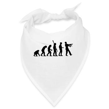 Zombie Evolution (einfarbig) - Bandana - Weiß - Vorne
