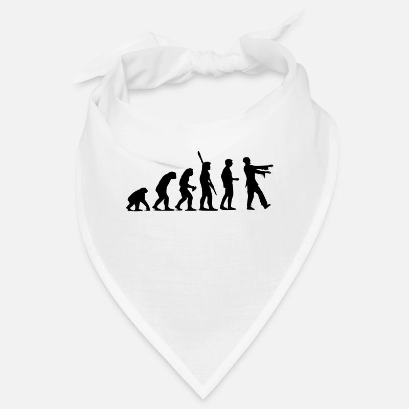 Zombie Evolution (einfarbig) - Bandana - Weiß