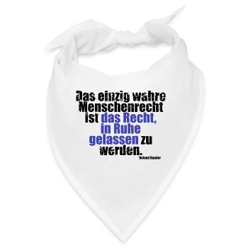 Menschenrecht Baader Zita - Bandana - Weiß - Vorne