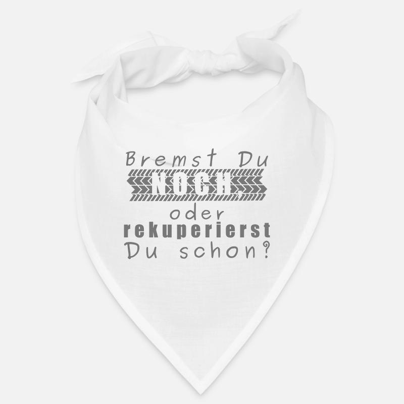 E Auto Bremst Du noch oder rekuperierst du schon? - Bandana - Weiß