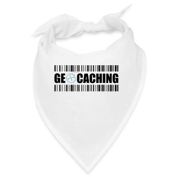 Geocaching Barcode - 2colors - 2O12 - Bandana - Weiß - Vorne