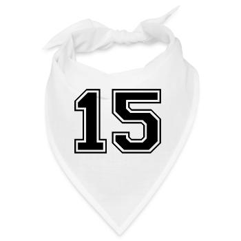 15 - Bandana - Weiß - Vorne