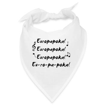 Europapokal einfarbig - Bandana - Weiß - Vorne