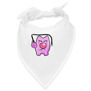 Peitschen Schwein - Bandana - Weiß - Vorne