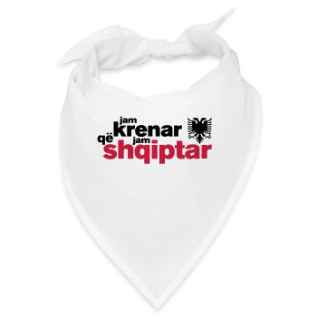 Krenar që jam Shqiptar - Bandana - Weiß - Vorne