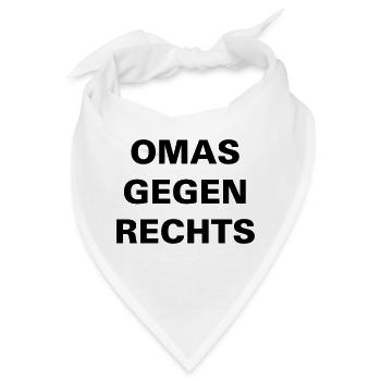 OMAS GEGEN RECHTS - Bandana - Weiß - Vorne