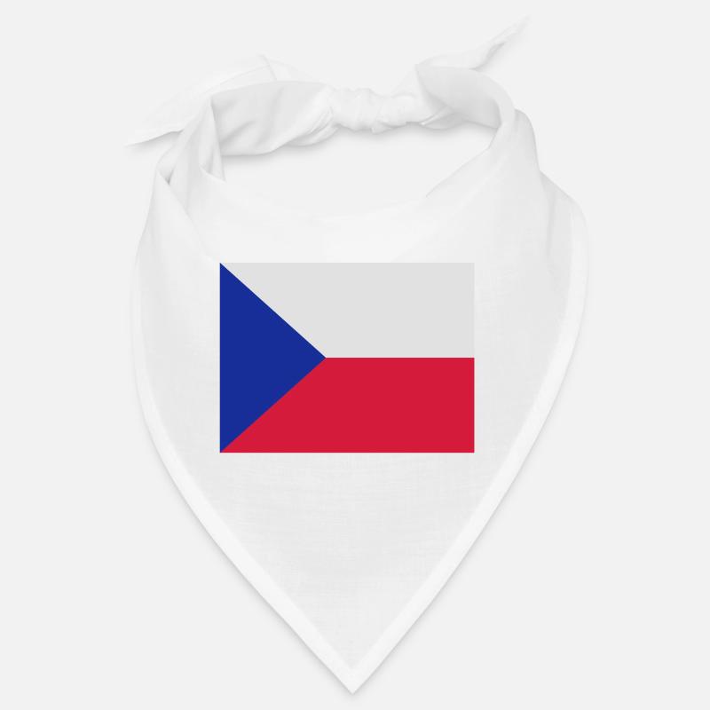 drapeau_republique_tcheque - Bandana - white
