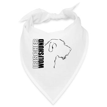IRISCHER WOLFSHUND PROFIL WILSIGNS - Bandana - Weiß - Vorne
