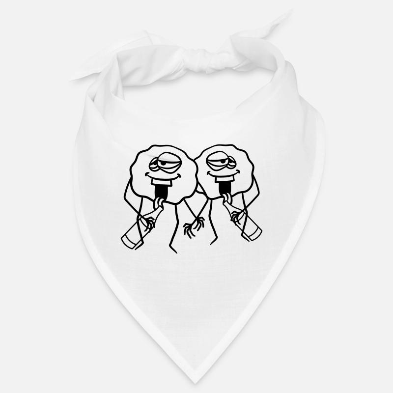 2 friends team couple drinking drinking thirst bottle b Bandana