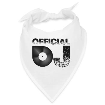 Official DJ - Bandana - Weiß - Vorne