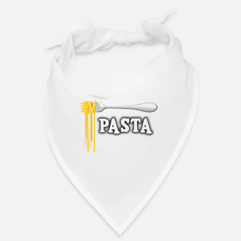Illustration von Spaghetti mit Gabel Bandana