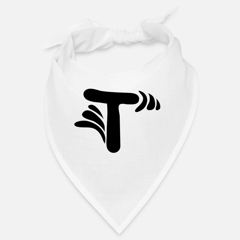Letter T & Pattern Bandana