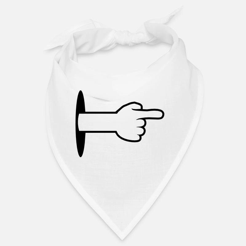 trou mur plancher bras main dessin animé Bandana