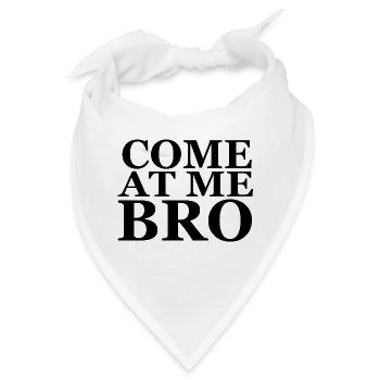 Zyzz mich Komm Bro - Bandana - Weiß - Vorne
