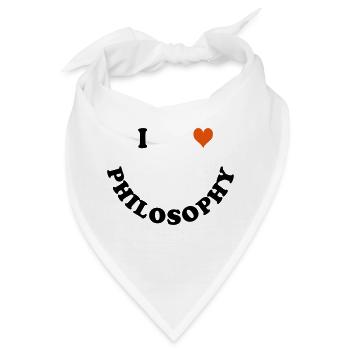 Philosophie - Bandana - Weiß - Vorne