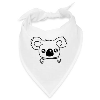 niedlich baby koala baer suess klein kind junges b - Bandana - Weiß - Vorne