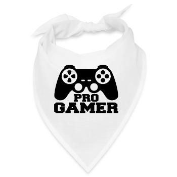 Pro Gamer Logo - Bandana - Weiß - Vorne