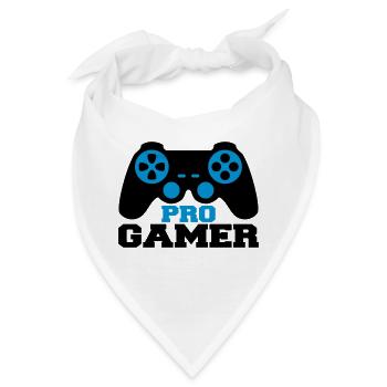 Pro Gamer Logo - Bandana - Weiß - Vorne