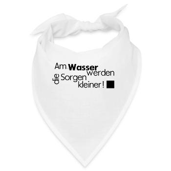 wasser - Bandana - Weiß - Vorne