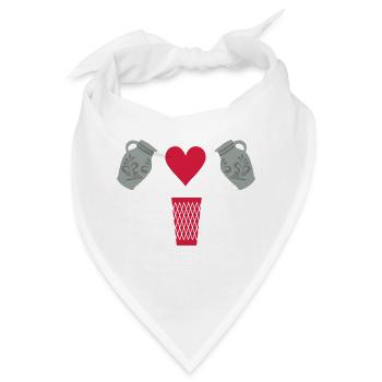 BEMBEL UND GERIPPTES - Apfelwein Motive - Bandana - Weiß - Vorne