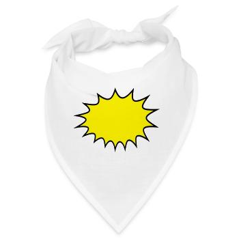 comic cartoon sprechblase denkblase rahmen umrandu - Bandana - Weiß - Vorne