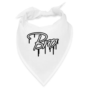 Bro Graffiti Design - Bandana - Weiß - Vorne
