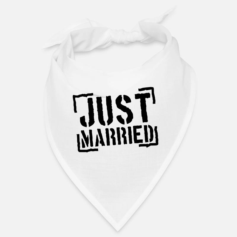 Just Married Stamp Design Bandana