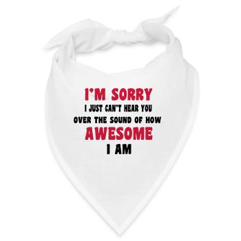 Awesome - Bandana - Weiß - Vorne