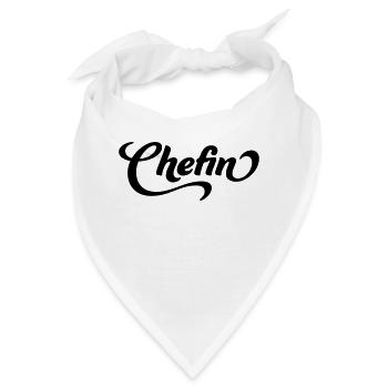 Chefin - Bandana - Weiß - Vorne